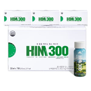 HIM300 남성 전성기 활력 영양제 고함량 아르기닌 흑염소 자라 알부민 30ml, 28개