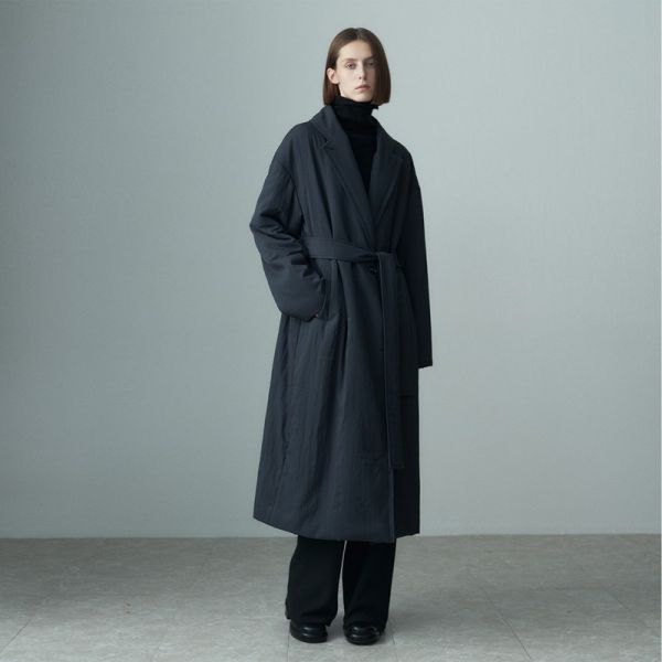 리이 랩 LAPEL NE BELTED PUFFER COAT 1174501