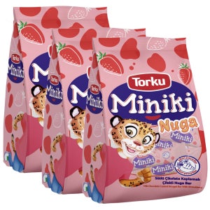 토르쿠 터키 튀르키예 미니키 누가 딸기 초콜릿 240g, 3개