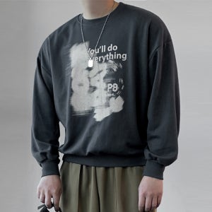 썸데이 프린팅 베이직 맨투맨