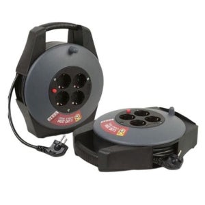 슬림 전기 릴선 캠핑 리드선 연장선 4구 20M 용 전선릴 작업선 코드 줄 러그