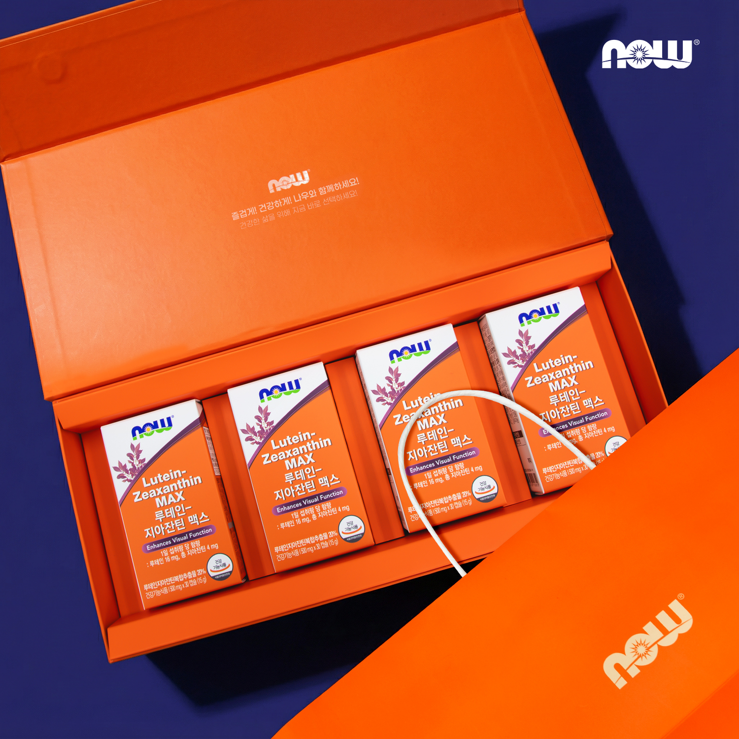 <b>나우푸드 루테인</b> 지아잔틴 맥스 4개입 선물세트