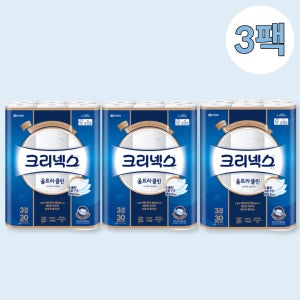 크리넥스 울트라클린 3겹 화장지 25m, 30롤, 3팩