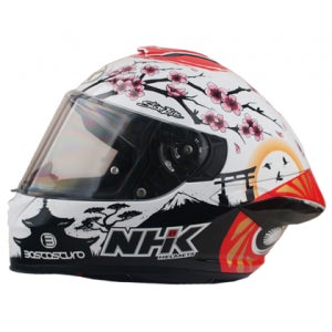 NHK K5R 풀페이스헬멧 알론소 로페즈12 신규 그래픽 오토바이헬멧 경량 더블D링