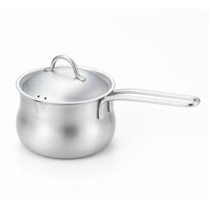 요시카와 스테인레스 밀크 냄비 팬 12cm 뚜껑 포함 일본 냄비