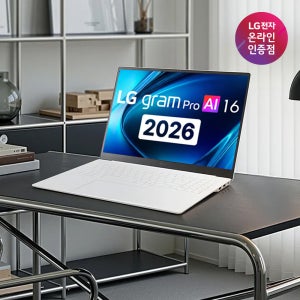 (라이브)2026 LG그램프로 16 16Z90U-GS5YK 팬서레이크 노트북 WIN11
