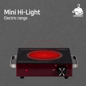 리빙센스 와인색 1구 미니 하이라이트 세라믹 전기레인지
