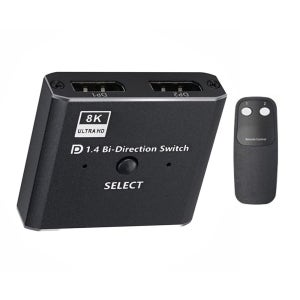 DP선택기 8K 양방향 2:1 모니터셀렉터 노트북TV출력 스위치 영상연결 COU934