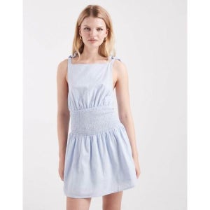 Cotton On 코튼 온 로라 타이 숄더 미니 드레스 다크 블루 7292066