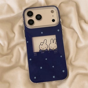 아이폰17프로케이스 독특한 모던 감성 파란 별 미피 토끼