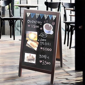 로켓터틀 A형 블랙보드 스탠드 A자형입간판 인테리어보드 칠판메뉴판