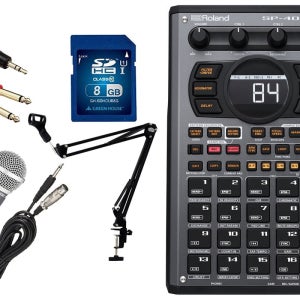 롤랜드 SP 404 MKII 리니어 웨이브 샘플러 마이크 암스탠드 세트 SP-404MKII