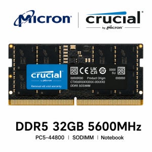 마이크론 노트북 메모리 DDR5 32GB 5600 PC5 44800 SODIMM