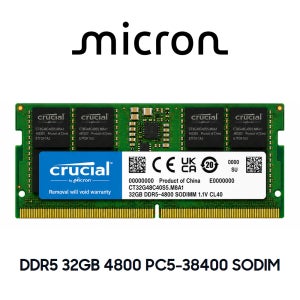 마이크론 노트북 메모리 DDR5 32GB 4800 PC5 38400 SODIMM