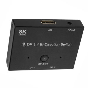 양방향 DP선택기 8K 1:2 디스플레이포트셀렉터 노트북 TV 모니터연결확장 CHB696