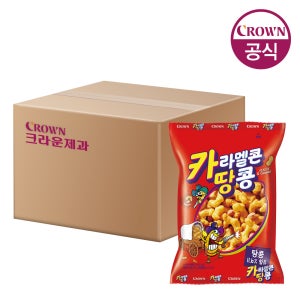크라운 카라멜콘 땅콩 72gx16개