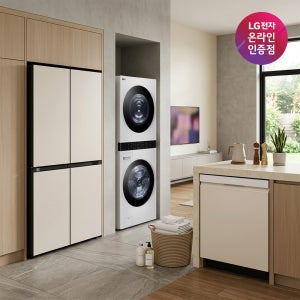 LG 디오스 냉장고 + LG 트롬 워시타워 + LG 디오스 식기세척기 (T876MEE111 + W2421WAMR + DUE6BGL1E)
