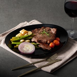 루미낙 프랑스 강화유리 대형 플레이팅 스테이크 접시 30cm 2P 세트