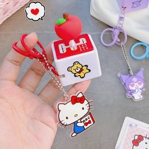 산리오 기어 키캡 키링 클릭커 장난감 열쇠고리 키티 마이멜로디 쿠로미 시나모롤 포차코