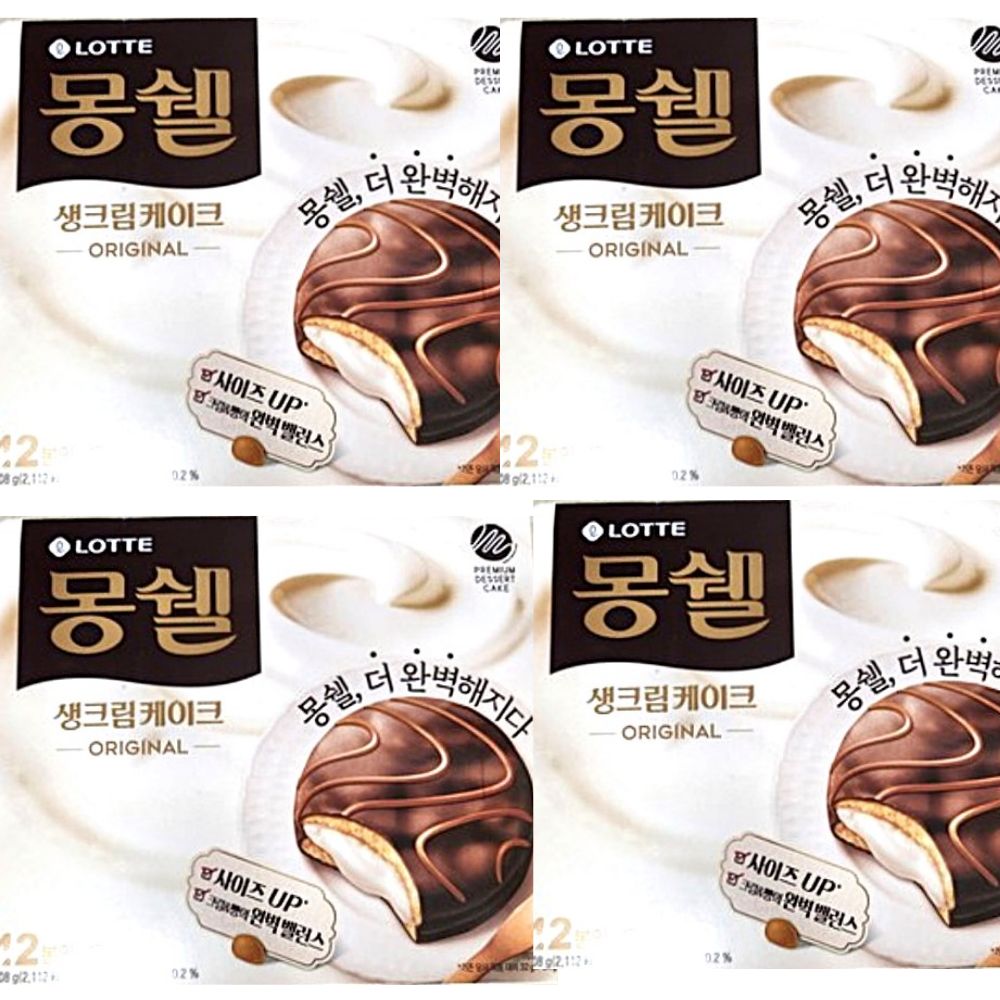 몽쉘 생크림 408g 4팩 (국민 비씨) (13,730원) (무료)