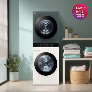 LG 오브제컬렉션 워시타워 W2421EGAMR 세탁기 건조기 일체형 베이지그린
