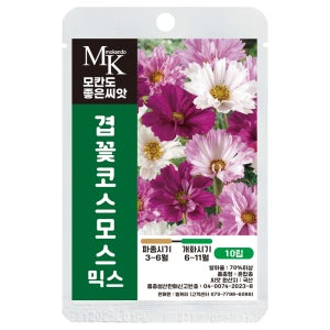 모칸도 씨앗몰 겹꽃코스모스 씨앗 10립 믹스 일년생 꽃씨