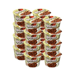 농심 짜파게티 큰사발면 123g 16개 한박스