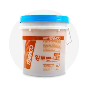 테라코 황토핸디코트 퍼티 빠데 20kg 시골 흙집 크랙 바닥용
