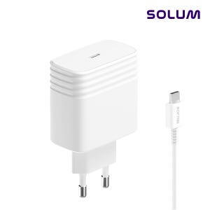 솔루엠 45W PD PPS 초고속 충전기 C타입 케이블 세트 갤럭시 아이폰