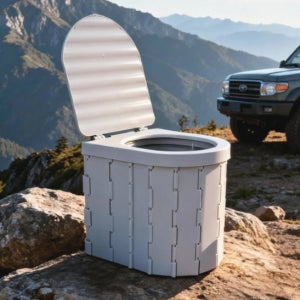 휴대용 변기 간이 보조 캠핑 화장실 이동실 캠핑카 차박 준비물 백패킹 성인 캠핑용 용품