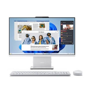 레노버 올인원 데스크탑 사무용 컴퓨터 일체형PC 인텔i3 8G램 256G win11포함