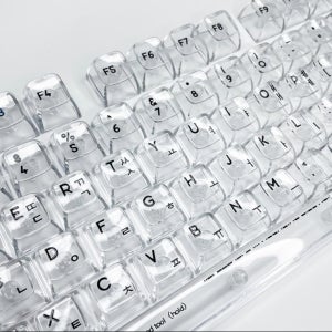 투명 키캡 플라스틱 기계식 키보드 커스텀 DIY 키캡 세트 호환용