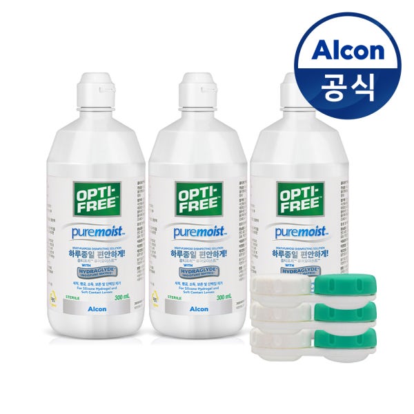 옵티프리 렌즈세척액 퓨어모이스트 300ml 3개