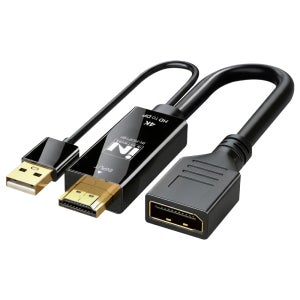 4K HDMI to DP1.2 변환 젠더 케이블 USB보조전원 IN-HDP19P