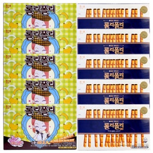 해태 롤리폴리초코 196g 5개+초코바나나 196g 5개 학교간식 대용량