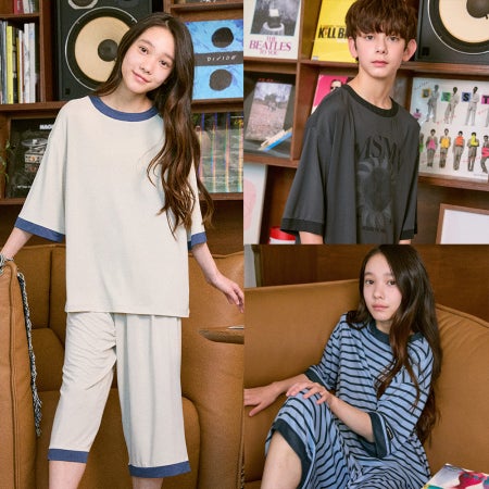 [간절기7부] 마밤 MSMV 아동 주니어 키즈 잠옷 실내복 링거 내의 세트 18Color