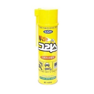 일신 뿌리는 그리스 420ml 1개 윤활제 오일 스프레이