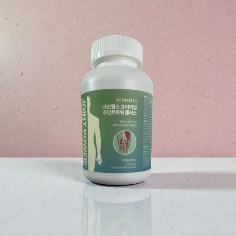 (3개월) <b>네오웰스</b> 조인트파워 무릎 MSM 관절 영양제 180정 1박스