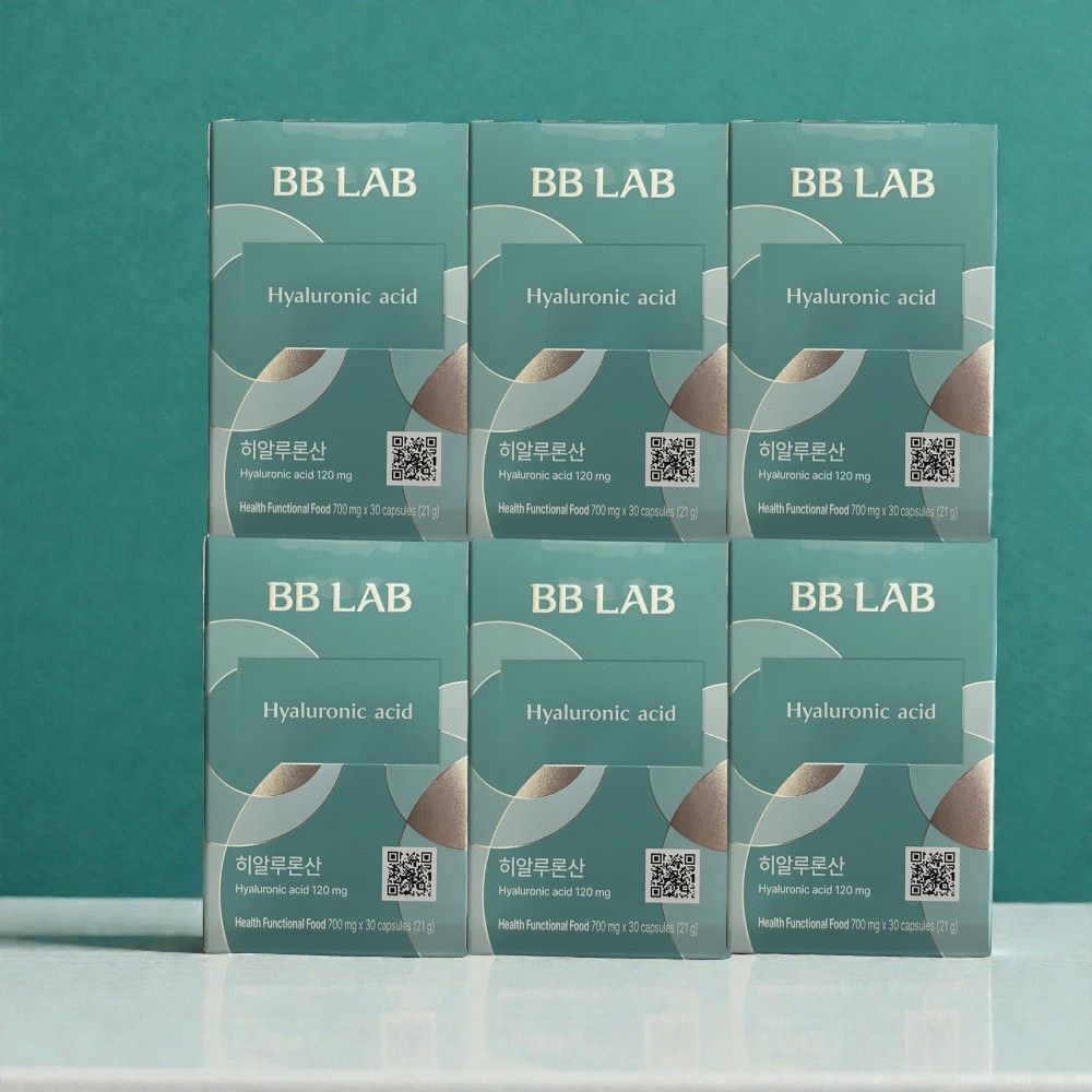 비비랩 먹는 히알루론산 영양제 30캡슐 6박스