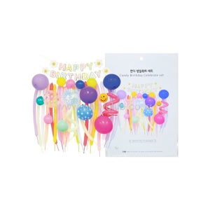 파티클럽 풍선 캔디 생일축하세트