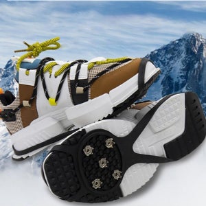 등산용 겨울용 아이젠 휴대용 빙판길 미끄럼 방지 스파이크 고무 신발