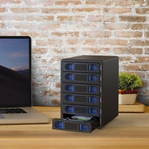 이지넷 6베이 DAS USB3.2 HDD SSD 132TB 데이터스토리지 하비샘 926U3