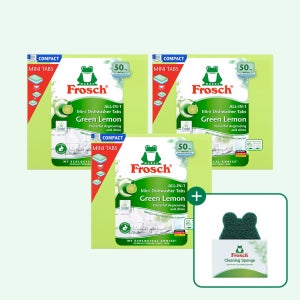 [프로쉬] 식기세척기세제 미니 50개입 레몬 3개+수세미