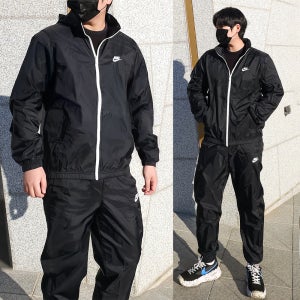 나이키 남자 러닝 바람막이 우븐 트레이닝복 세트 조거팬츠 땀복