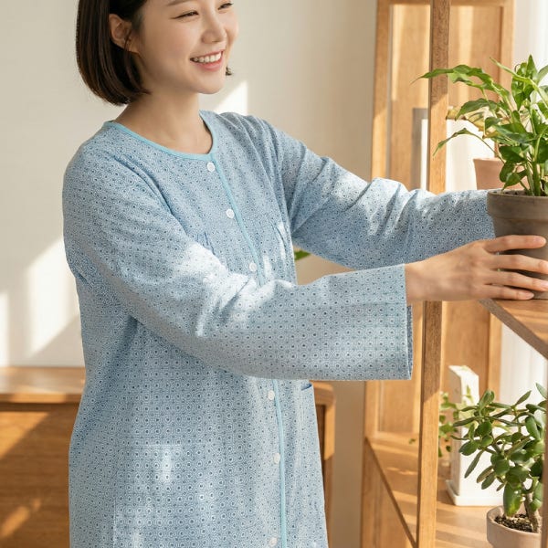 빅사이즈 수유복 수유원피스 임부복 모유 수유 잠옷 산후조리원복 산모복 원피스