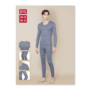 비와이씨 BYC 에어메리 동의효건강 덧댐 내의 남성 상하의 세트 das00