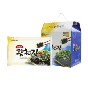 광천김 설 선물세트 전장재래김 25g 10봉 명절 추석 직원 대량 선물