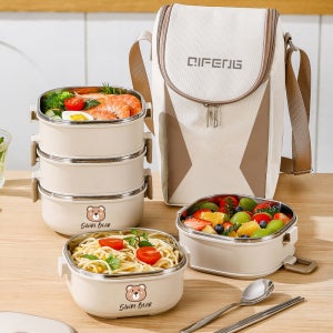 스테인리스 보온 도시락 2단 3단 4단 사각 도시락통