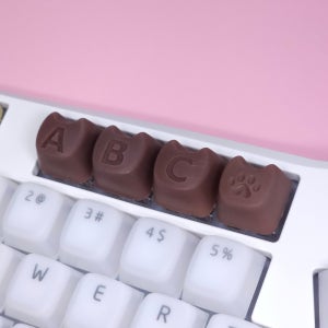 ABC 초콜렛 포인트키캡 키보드키캡 아티산 핸드메이드 데스크테리어 꾸로
