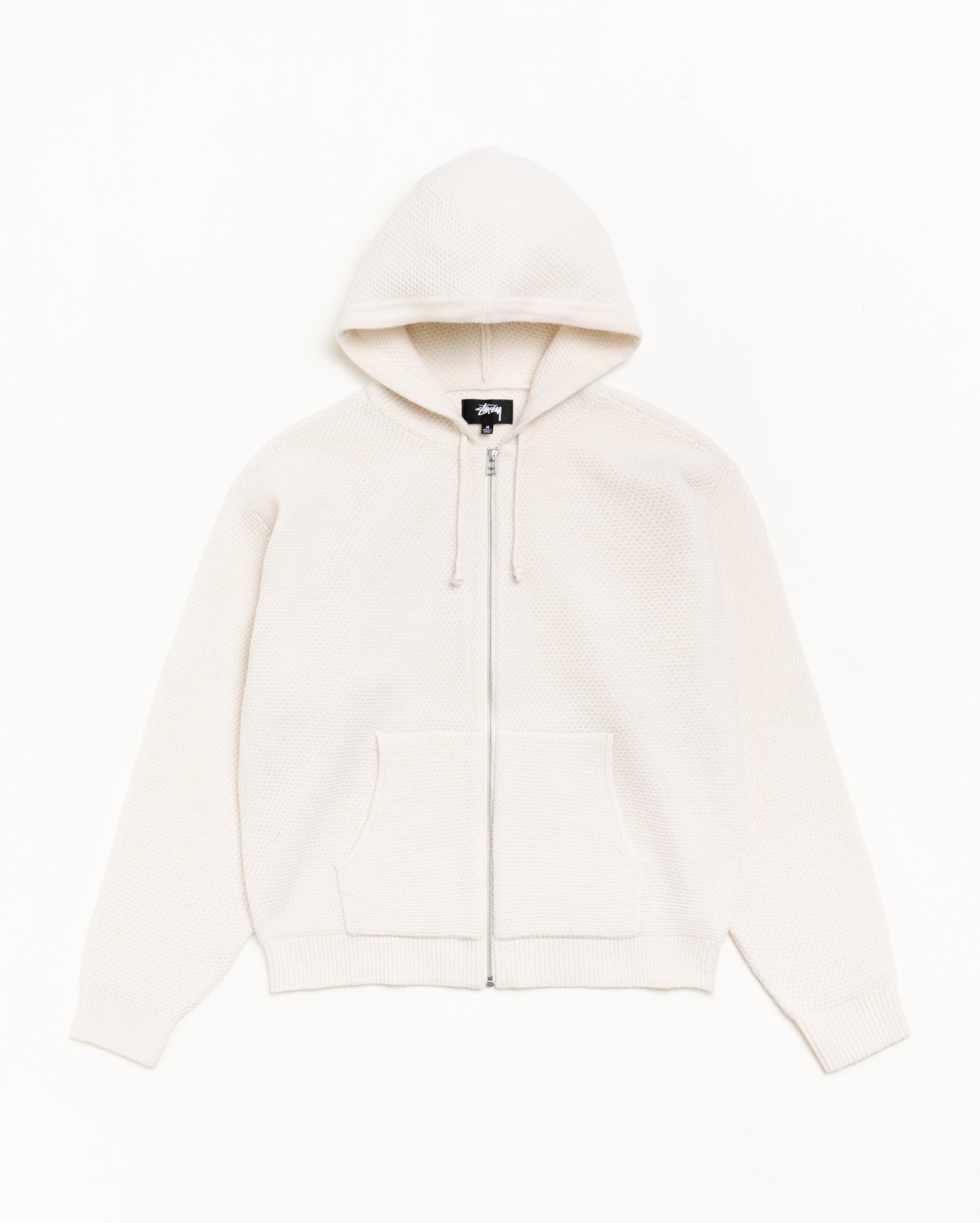 스투시 텍스쳐드 집업 후드 후디 스웨터 본 TEXTURED ZIP